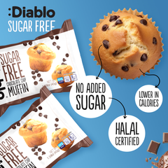 Image 3 for Sugar Free Chocolate Chip Muffin 45g Pack of 12