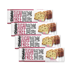 Image 1 for Sugar Free Chocolate Chip Cake 200g Pack of 4
