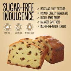 Image 4 for Sugar Free Chocolate Chip Cake 200g Pack of 4