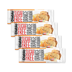 Image 1 for Sugar Free Orange Flavour Cake 200g Pack of 4