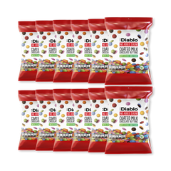 Image 1 for No Added Sugar Coated Milk Chocolate Buttons 40g Pack of 12
