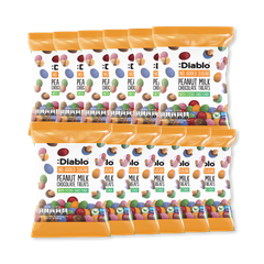 Image 1 for No Added Sugar Milk Chocolate Coated Peanut Treats 40g Pack of 12