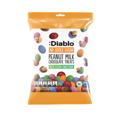 Image 2 for No Added Sugar Milk Chocolate Coated Peanut Treats 40g Pack of 12
