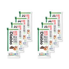 Image 1 for No Added Sugar Milk Chocolate Bar Almonds 75g Pack of 8