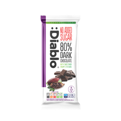 Image 2 for No Added Sugar 80% Dark Chocolate Bar 75g Pack of 8