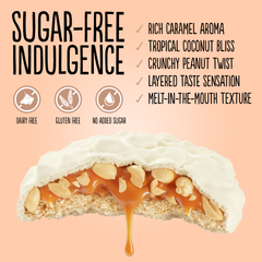 Image 4 for No Added Sugar Coconut Cookies Caramel and Peanut 100g Pack of 9