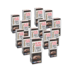 Image 1 for No Added Sugar Cookies and Cream Dark Chocolate 128g Pack of 14