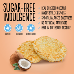 Image 4 for Sugar Free Coconut Cookies 150g Pack of 6