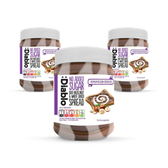 Image 1 for No Added Sugar Duo Spread Hazelnut and White Chocolate 350g Pack of 3