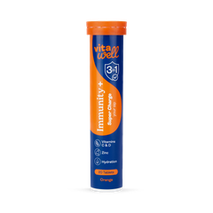 Image 1 for Immunity Plus 3-IN-1 Formula Effervescent Orange 20 Tablets