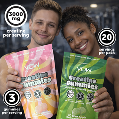 Image 4 for VOW Nutrition Creatine Gummies Sour Apple 60 Gummies