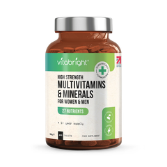 Image 1 for Multivitamin & Mineral Tablets 27 Nutrients 1 a day 400 Vegan Tablets