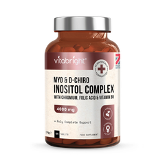 Image 1 for Myo-Inositol D-Chiro-Inositol with Chromium, Folic Acid & B6 - 4000mg per Serving - 120 Tablets