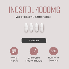 Image 3 for Myo-Inositol D-Chiro-Inositol with Chromium, Folic Acid & B6 - 4000mg per Serving - 120 Tablets
