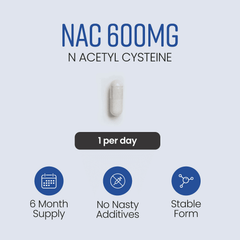 Image 3 for NAC Supplement - 600mg per Capsule - 180 Capsules