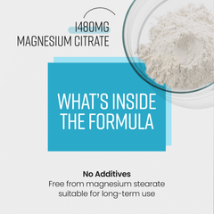 Image 5 for Magnesium Citrate - 1480mg per Serving - 444mg Elemental Magnesium - 180 Capsules