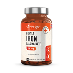 Image 1 for Iron Bisglycinate - 28mg per Serving - 180 Gentle Iron Tablets