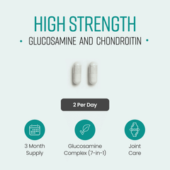 Image 3 for Glucosamine, Chondroitin MSM 7-in-1 Complex - 2127mg per Serving - 180 Capsules