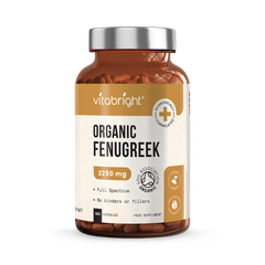 Image 1 for Organic Fenugreek - 2250mg Per Serving - 180 Capsules