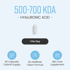 Image 3 for Hyaluronic Acid with Vitamin C - 300mg - 60 Capsules