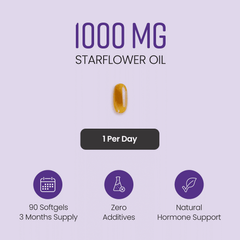 Image 3 for Starflower Oil with Vitamin B6 - 1000mg - 90 Softgels