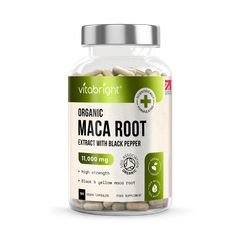 Image 1 for Organic Black and Yellow Maca Root - 11,000mg per Serving - 180 Capsules