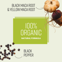 Image 5 for Organic Black and Yellow Maca Root - 11,000mg per Serving - 180 Capsules