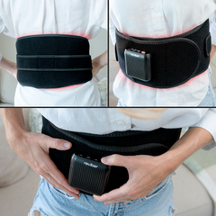 Image 2 for Zen Physio Lower Back Therapy Belt with Infrared Light, Heat & Vibration Massage Pad