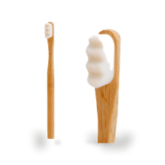 Image 3 for Bamboo Toothbrushes Nano Bristles - Super Soft Bristles - Adult 3Pack