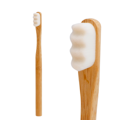 Image 4 for Bamboo Toothbrushes Nano Bristles - Super Soft Bristles - Kids 3Pack