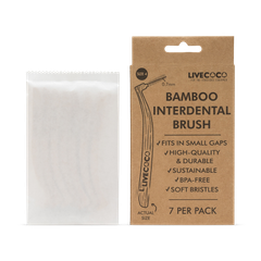 Image 2 for Bamboo Interdental Brushes (Reusable) Size 4 (0.7mm) 7Pack