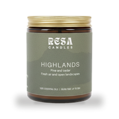 Image 2 for RESA Essential Oil Candle Highlands 145g