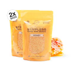 Image 1 for Go Smooth Stripless Hard Wax Beads 500g x 2 pack (Honey)