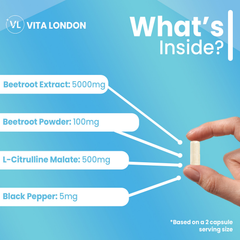Image 4 for Beetroot Capsules + L-Citrulline Malate 5000mg  60 Capsules