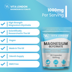 Image 3 for Magnesium Glycinate Capsules  1000mg  60 Capsules