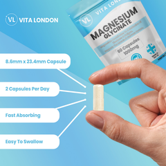 Image 4 for Magnesium Glycinate Capsules  1000mg  60 Capsules