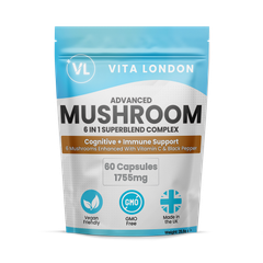 Image 1 for Mushroom 6 In 1 Complex Capsules Lions Mane  1755mg  60 Capsules