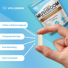 Image 5 for Mushroom 6 In 1 Complex Capsules Lions Mane  1755mg  60 Capsules