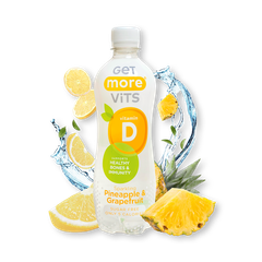 Image 2 for Get More Vitamin D Sparkling Pineapple & Grapefruit 12x500ml