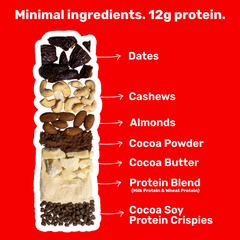 Image 5 for Double Cocoa Clean Protein Bar 12 x 48g