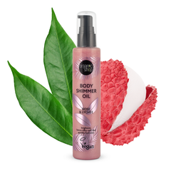 Image 2 for Body Shimmer Oil Rose & Lychee 100ml