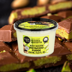 Image 5 for Ultra Soft Pistachio Fudge (Dubai Chocolate) Body Mousse Pistachio & Cocoa 250ml