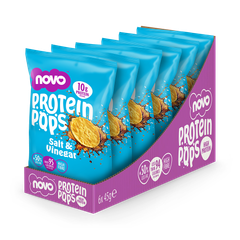 Image 1 for Novo Protein Pops Salt & Vinegar 45g 6pcs/pack