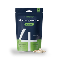 Image 1 for Ashwagandha KSM-66 High Strength 300mg Vitamin B5 & B6, 90 Capsules