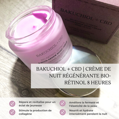Image 3 for London Botanical Laboratories  Bakuchiol + CBD | Bio-Retinol Ultimate 8-Hour Renew Night Cream 50ml