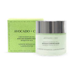 Image 1 for London Botanical Laboratories  Avocado + CBD | 8-Hour Moisture Fill Avocado Sleeping Mask 50ml
