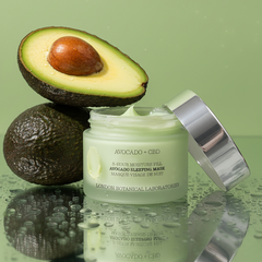 Image 4 for London Botanical Laboratories  Avocado + CBD | 8-Hour Moisture Fill Avocado Sleeping Mask 50ml