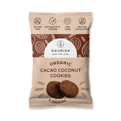 Image 1 for Nourish Organic Cacao Coconut Cookies x 2