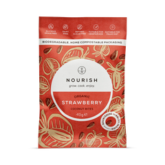 Image 1 for Nourish Grow Cook Organic Strawberry Coconut Bites 40g x 10