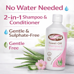 Image 2 for Towel off Shampoo & Conditioner 500ml Single, Non Rinse with Vitamin E, No Water - Rinse free hair washing